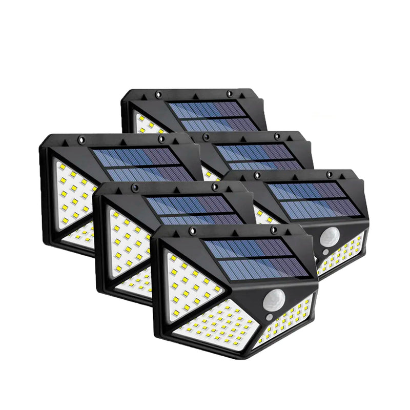 Kit 4 Peças - Refletor Solar Potente Com Sensor de Presença À Prova D' Água
